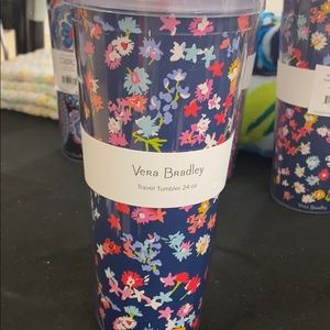 NWT Vera Bradley Scattered Wildflowers Tumbler
